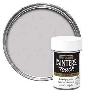 Image of Rust-Oleum Painter's touch Silver effect Gloss Multi-surface Paint 20ml
