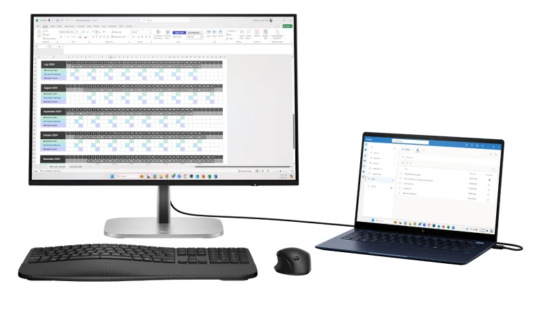 Image of Refurbished - HP Series 5 524pn 24" IPS Full HD 100Hz 5ms Height Adjustable Monitor 9D9A7AA#ABU-AG