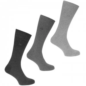 Image of Calvin Klein Calvin 3 Pack Socks Mens - Charcoal