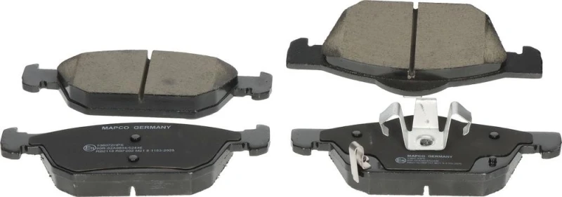 Image of MAPCO 106072HPS Brake pad set Front Axle, with acoustic wear warning Brake Pad Set,disc brake (402)