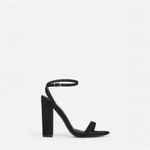 Image of Missguided Entry Block Heeled Sandals - Black