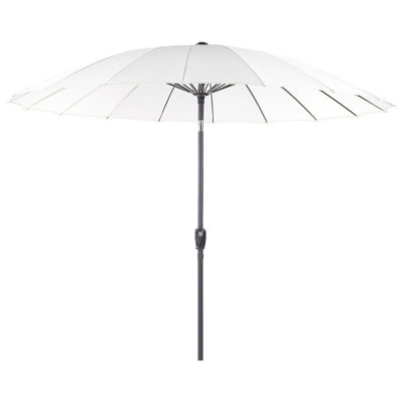 Image of Beliani Market Parasol 255cm Baia Light Beige