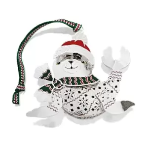Image of Newbridge Silverware Silver Plated Seal Pup Christmas Decoration - P59165