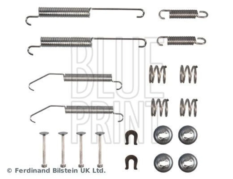Image of Blue PRINT Brake shoe fitting kit Blue PRINT ADBP410082