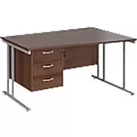 Image of Dams International Wave Desk MC14WRP3SW 1,400 x 725 x 800 - 990 mm