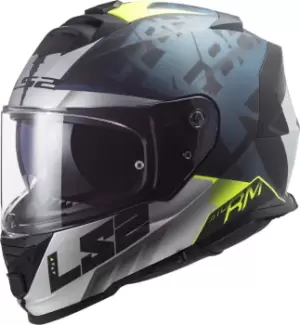 Image of LS2 FF800 Storm Sprinter Helmet, black-grey-blue, Size 2XL, black-grey-blue, Size 2XL