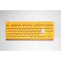 Image of Ducky One 3 Yellow TKL USB Mechanical RGB Gaming Keyboard UK Layout Cherry Silver