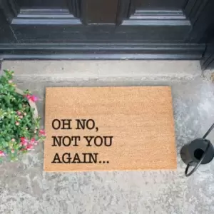 image of Artsy Doormats Oh No Not You Again Doormat