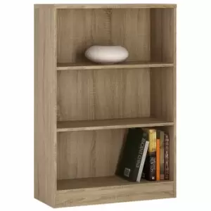 image of 4 You Medium Wide Bookcase, Oak Effect