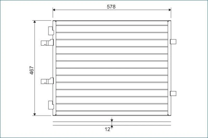 Image of Air conditioning condenser VALEO 814172