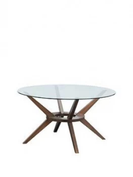 image of Julian Bowen Chelsea Large 120Cm Round Glass Table