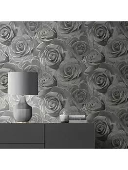 Image of Muriva Madison Glitter Black Wallpaper