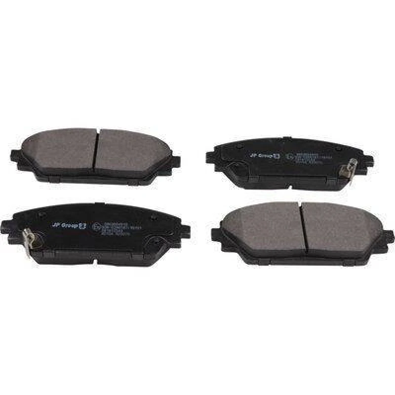 Image of JP GROUP 3863604910 Brake pad set JP Front Axle, with acoustic wear warning Brake Pad Set,disc brake (402)