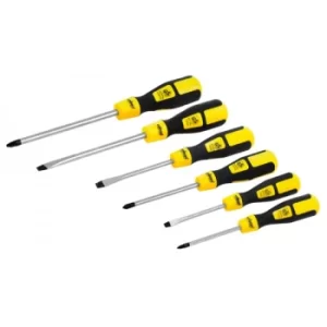 Image of Rolson Screwdriver Set with Long Handles, Yellow, Set of 6