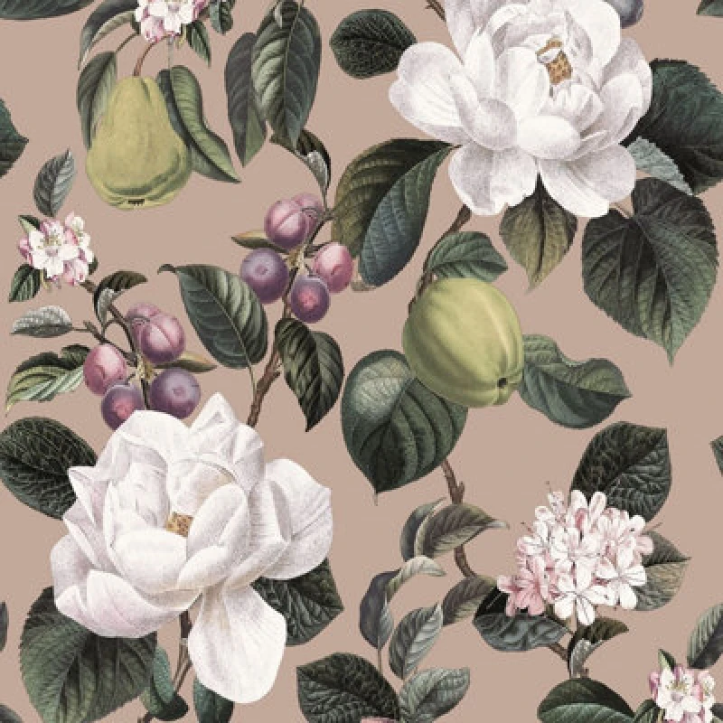 Image of Holden Decor Pyrus Plaster Wallpaper, Pink 13890