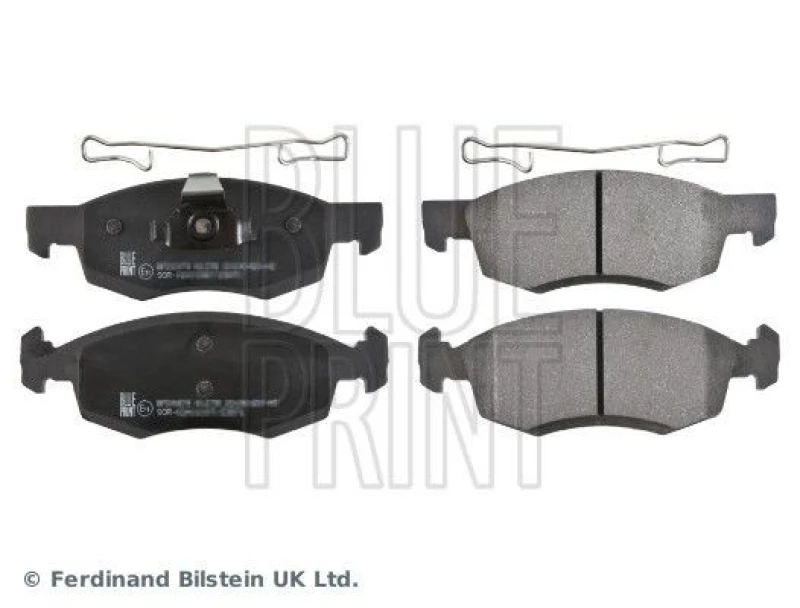 Image of Blue PRINT Brake pad set Blue PRINT ADR164222
