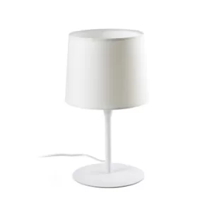 Image of Conga Table Lamp Round Tapered White, E27