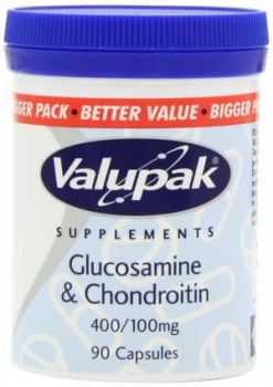 image of Valupak Glucosamine &Chondroitin 400/100mg 90 Capsules