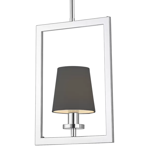 image of London Wire Frame Pendant Ceiling Light Silver, E14