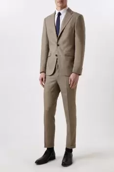 Image of Mens Slim Fit Stone End On End Suit Jacket