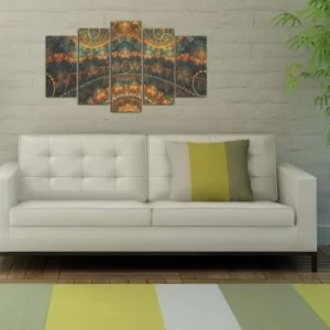 Image of 5ABSMDF-54 Multicolor Decorative MDF Painting (5 Pieces)