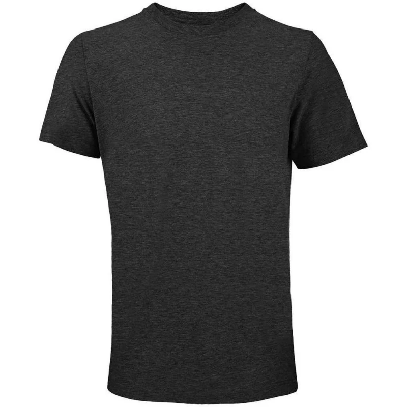 Image of SOL'S Mens Marl T-Shirt in Charcoal Size: Small Charcoal Male S