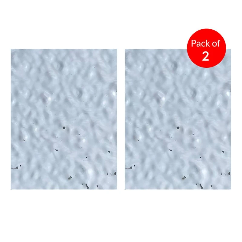 Image of ENER-J Wave Pattern Metallic WPC Board Silver 2440x1220mm (Pack of 2) Silver Unisex