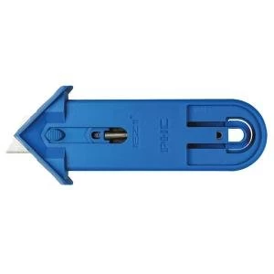 image of Pacific Handy Cutter Safety Cutter Spring Back Blade Ambidextrous Blue