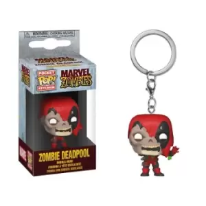 image of Marvel Zombies Deadpool Pop! Keychain