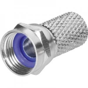 Image of F plug with twist on connection Cable diameter 6.8 mm