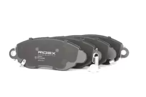 Image of RIDEX Brake pad set 402B0309 Brake pads,Brake pad set, disc brake FORD,TRANSIT Kasten (FA_ _),TRANSIT Bus (FD_ _, FB_ _, FS_ _, FZ_ _, FC_ _)