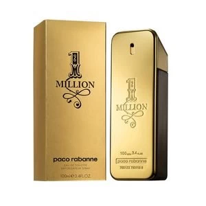 image of Paco Rabanne 1 Million Eau de Toilette For Him 100ml