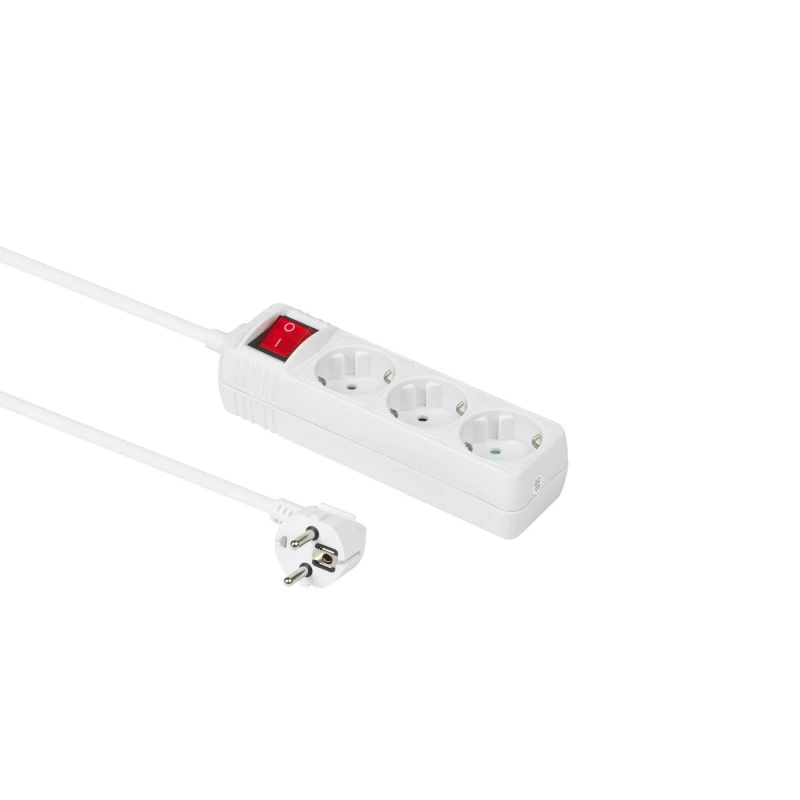 Image of Microconnect GRU0035WS power extension 5m 3 AC outlet(s) White