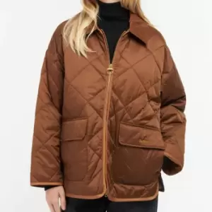 Image of Barbour Womens Barbour Ryhope Quilt Jacket - Warm Tan/Muted - UK 16