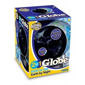 image of Brainstorm Toys 2 in 1 Globe Earth by Day Earth by Night