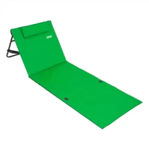 image of Beach Mat with Backrest 160cm x 54cm Green