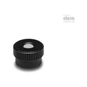 Image of ELESA Knurled control knob-MBR.30 B-5+C-C17 Green