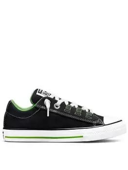 Image of Converse Chuck Taylor All Star Childrens Street Lace Loop Trainers - Black, Size 11