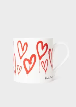 Image of Paul Smith 'Graffiti Heart' Bone China Mug