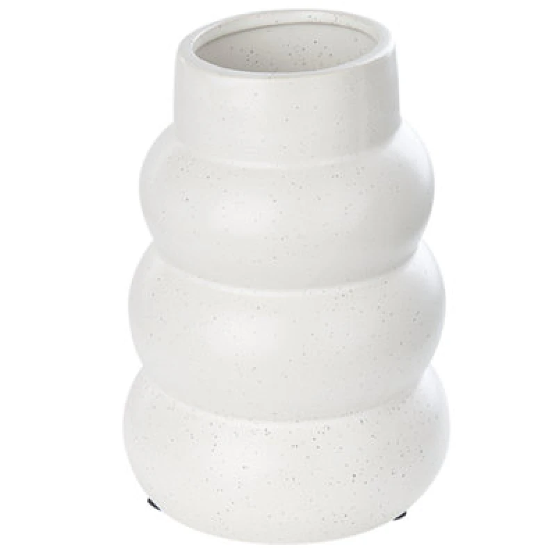 Image of Beliani Flower Vase Pireas Stoneware 22cm White