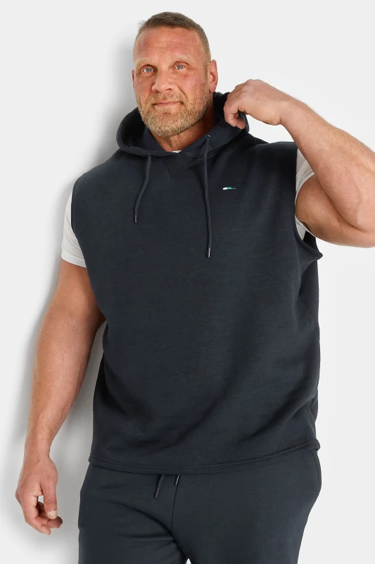 Image of BadRhino BadRhino Men Sleeveless Hoodie in Blue Size: 3X-Large Blue XXXL Male 5057147756081