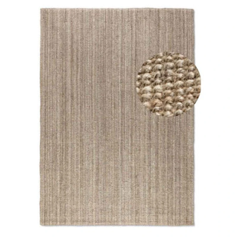 Image of The Rugs Handwoven Flatweave Jute Rug And Runner Natural Fibre Durable In Brown