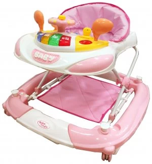 image of Bebe Style F1 Racing Car Walker n Rocker Pink.