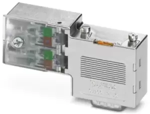 image of Phoenix Contact SUBCON-PLUS-PROFIB/90/IDC 9 Way Right Angle Cable Mount D-sub Connector Plug