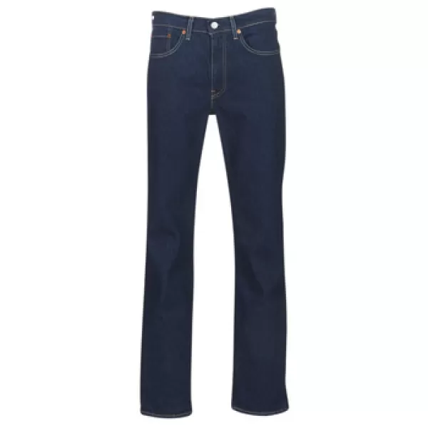 Levis 514 Straight Fit Jeans - Chain Rinse - Dark Blue, Dark Wash, Size 36, Inside Leg Long, Men