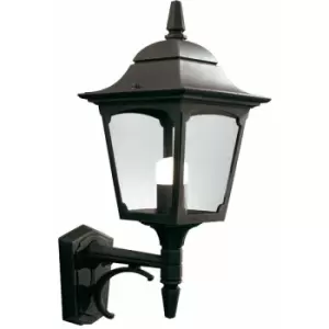 Image of Loops - Outdoor IP44 Wall Light Sconce Black LED E27 100W Bulb External d00305