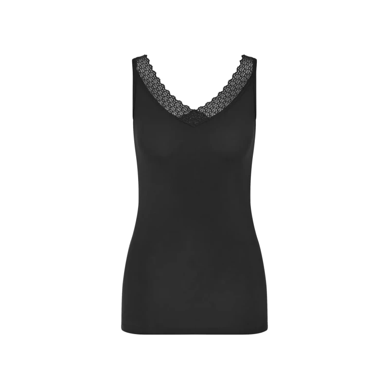 Image of Triumph Feel of Modal Vest Black Modal XS