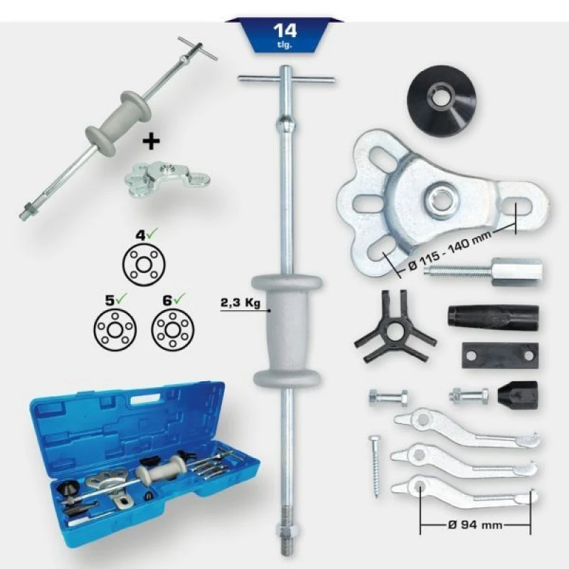Image of Mounting Tool Set, wheel hub / wheel bearing KS TOOLS BT671300
