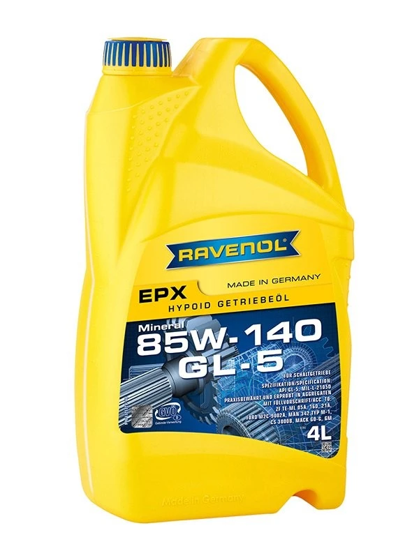 Image of RAVENOL 1223211-004-01-999 Axle Gear Oil 85W-140, 4l, API GL-5 Axle Gear Oil (3226)