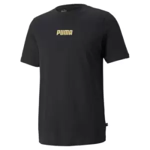 image of Puma Foil T Shirt Mens - Black